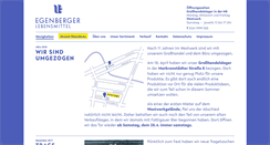 Desktop Screenshot of egenberger-lebensmittel.de